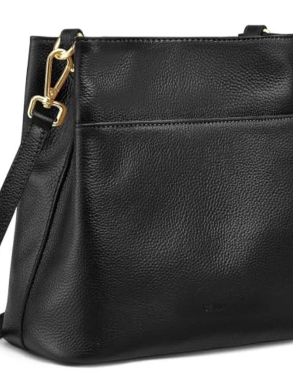 Large Vegan Leather Bucket Shoulder Bag Crossbody Purse